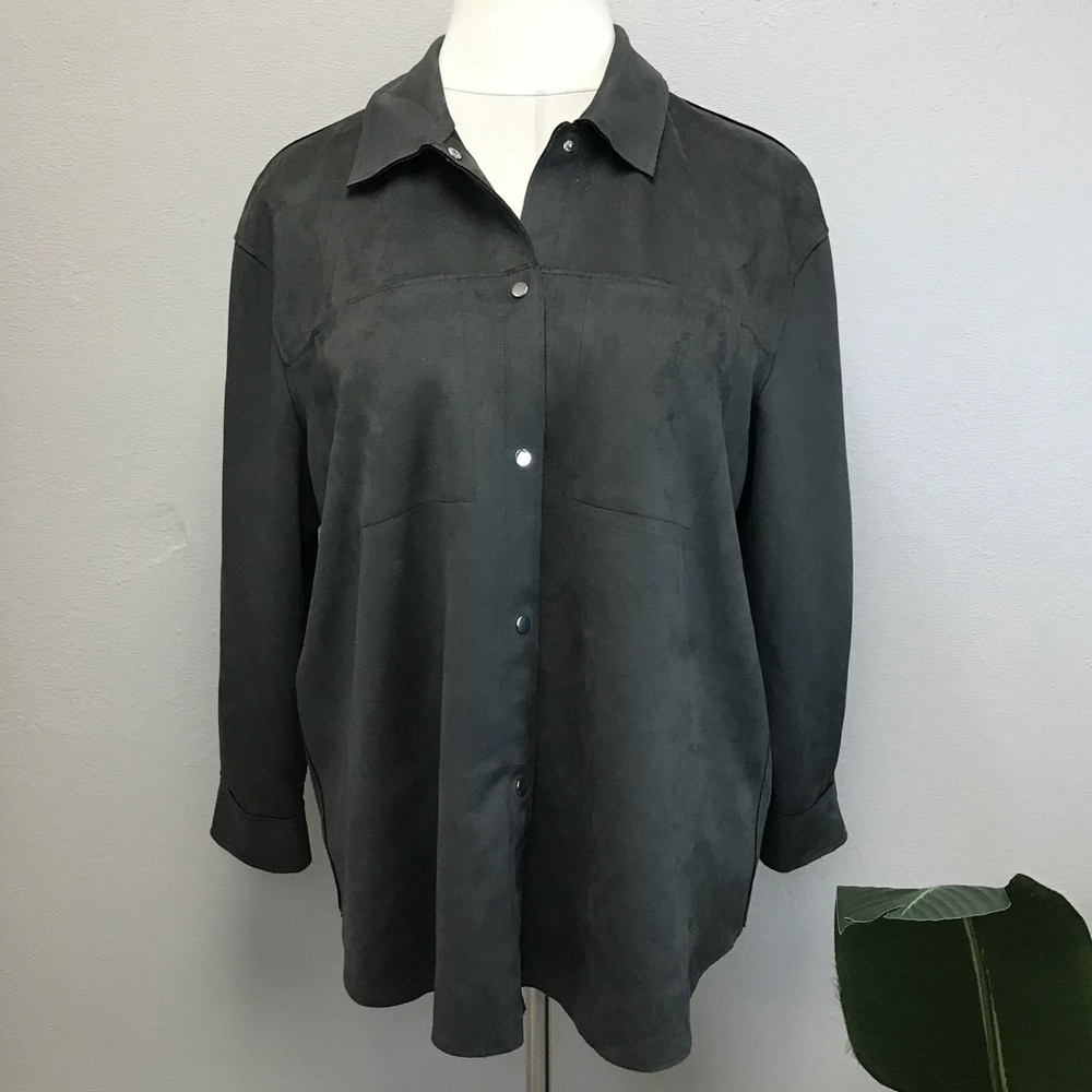 Truth By Republic Faux Suede Shacket - New! - Size 2X